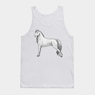 Horse - Morgan - White Tank Top